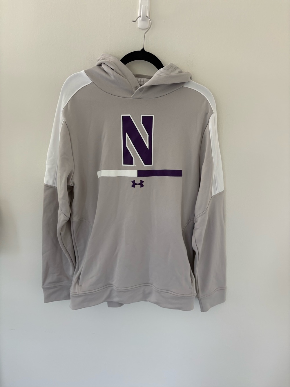 Northwestern Under Armour Men's Hoodie with snap closure